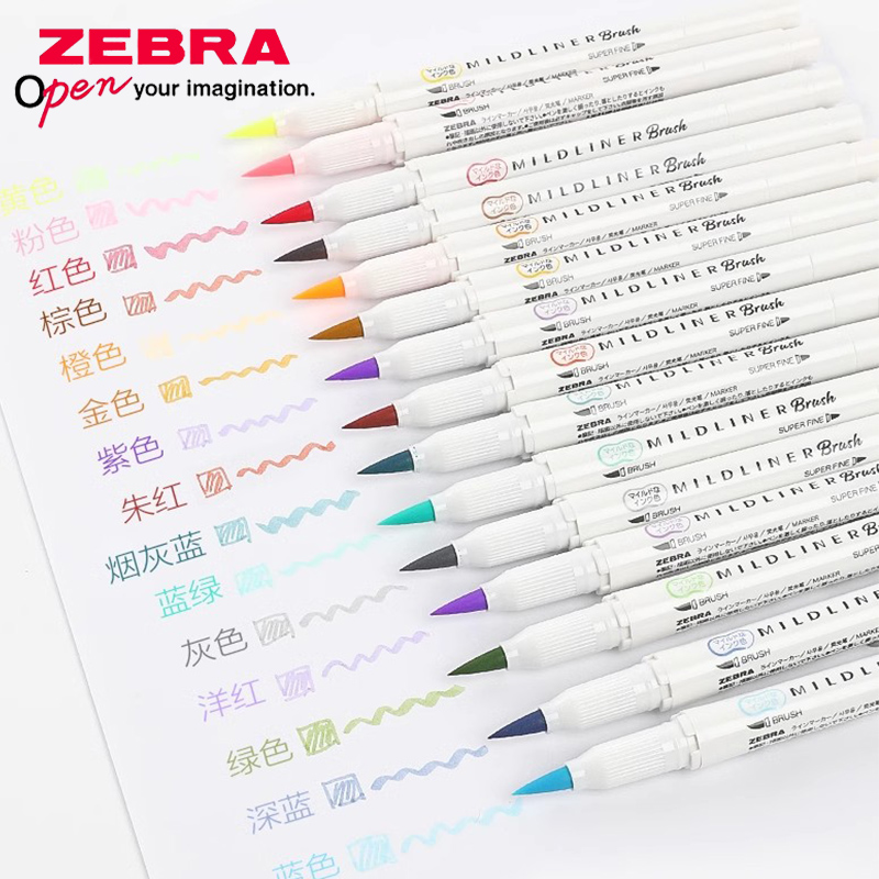 Zebra Pen Mildliner - Marqueur à double extrémité traité au