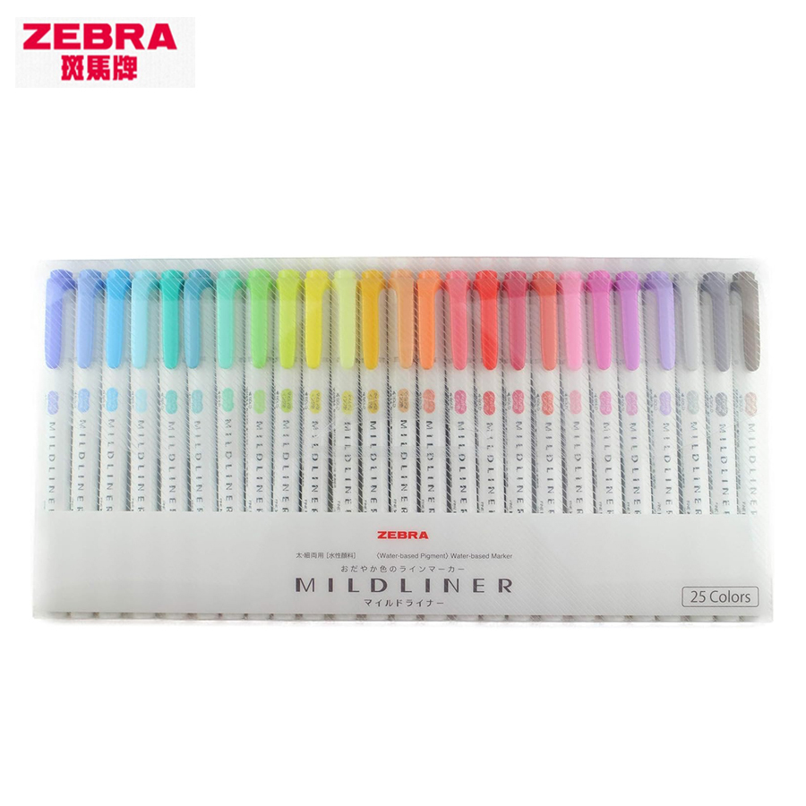 Zebra Pen Mildliner - Zebra Full-Surligneurs Mildliner WTK7, Marqueur structurels