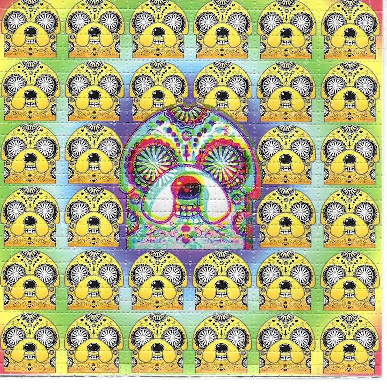 Ink Blotter Paper - Crazy Time psychédélique LSD sans acide
