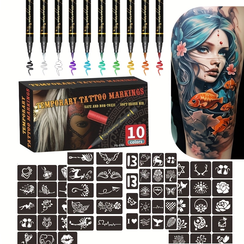 Copic Marker Sketch - Ensemble de marqueurs pour tatouages temporaires,