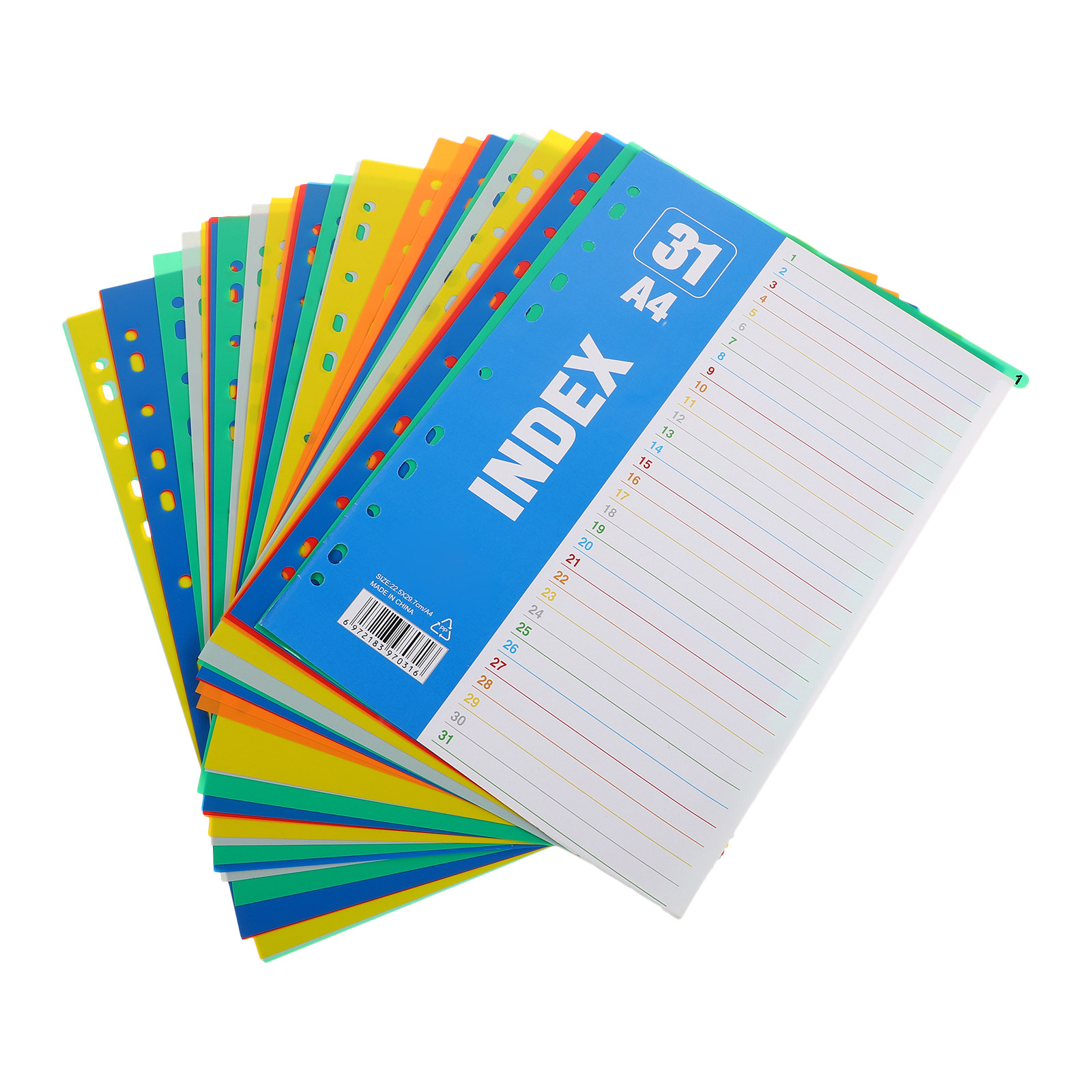 Tab Divider A4 - 1 ensemble de séparateurs d'index en