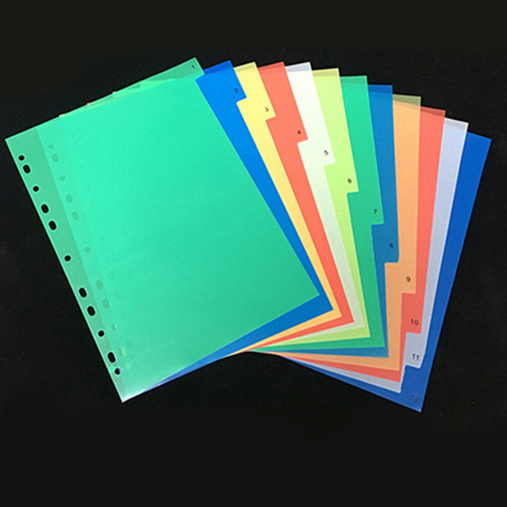 Tab Divider A4 - 40 intercalaires d'indexation A4 de couleur