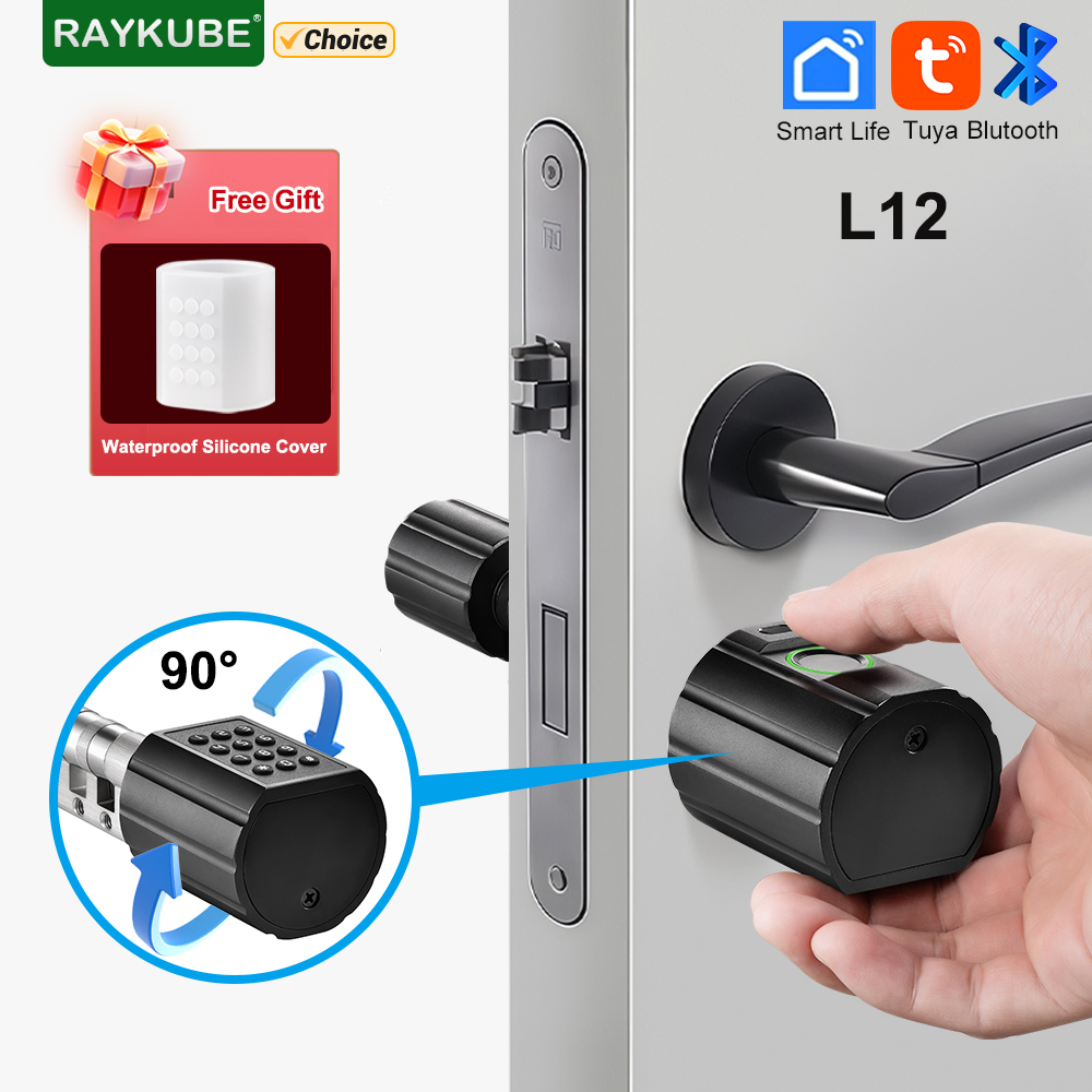 Letter Opener Brass - RAYKUBE L12 Tuya BLE cylindre d'empreintes