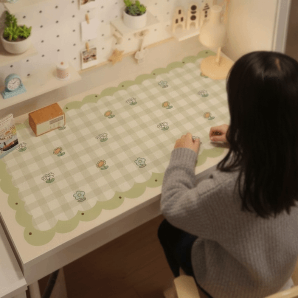 Leather Desk Pad - Tapis de bureau dessin animé imperméable