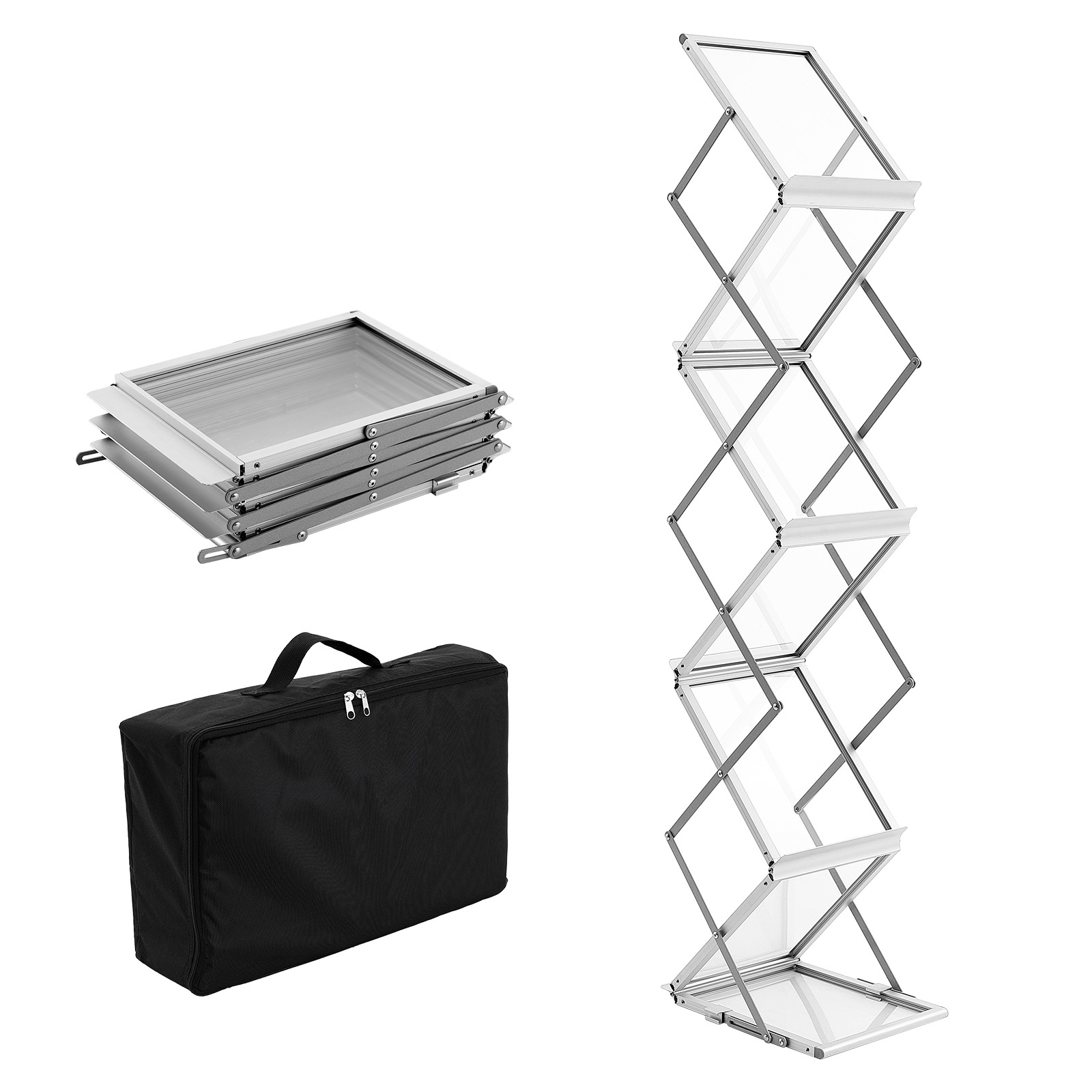 Magazine Holder Rack - VEVOR Présentoir à Brochures en Alliage