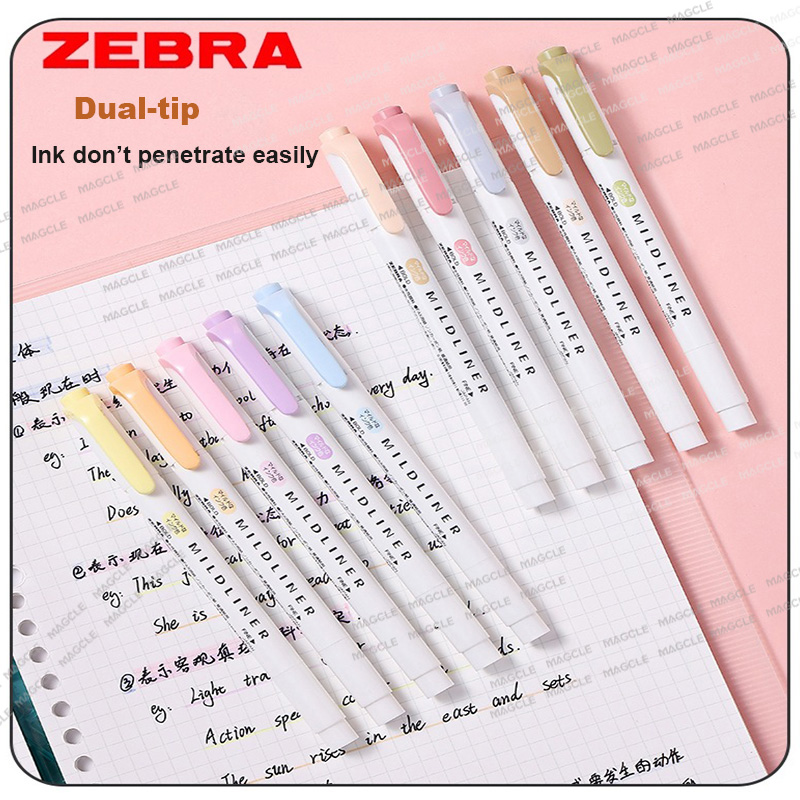 Zebra Pen Mildliner - Surligneur zèbre WKT7 Mildliner, 1 pièce,