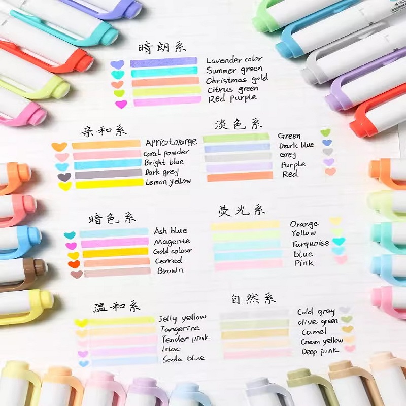 Zebra Pen Mildliner - Marqueur japonais zèbre Mildliner, stylo marqueur