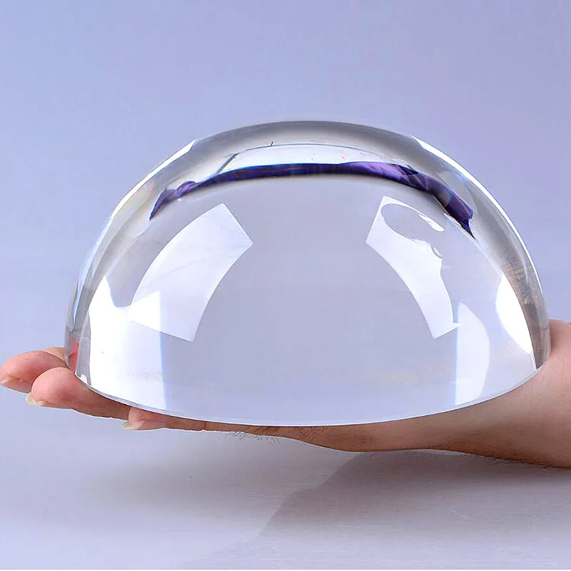 Paper Weight Crystal - Demi-boule de verre hémisphérique en cristal,