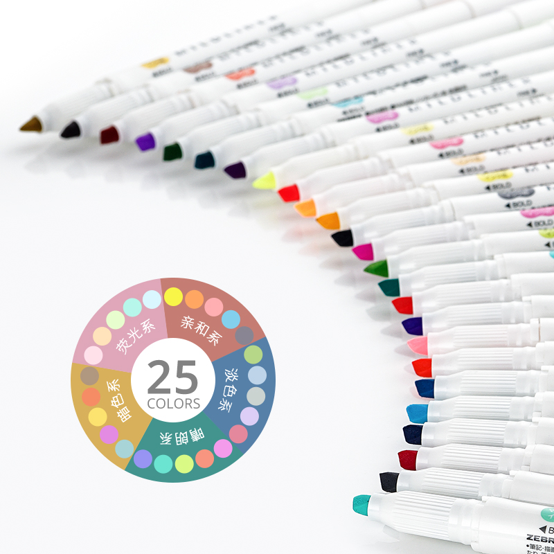 Zebra Pen Mildliner - Zèbre Mildliner Liner Double tête surligneur