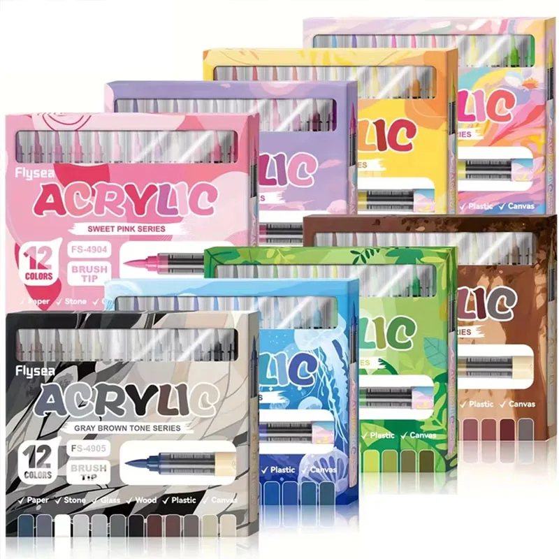 Copic Marker Sketch - Marqueurs acryliques 12 couleurs Pointe de