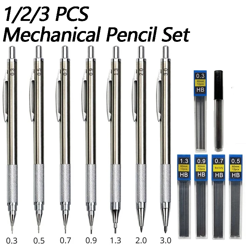 Mechanical Pencil 0.3 - 1/2/3 pièces crayons de dessin en