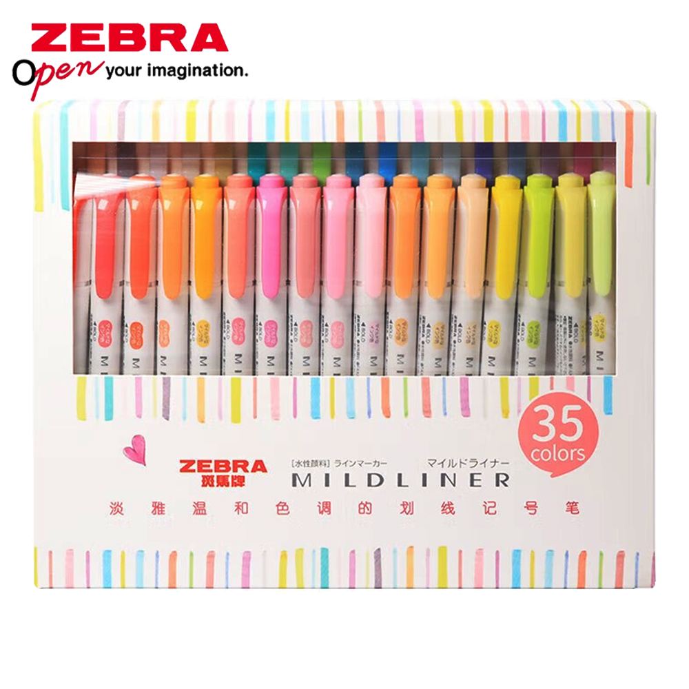 Ensemble de 35 couleurs zèbre  - Zebra Pen Mildliner avis et prix