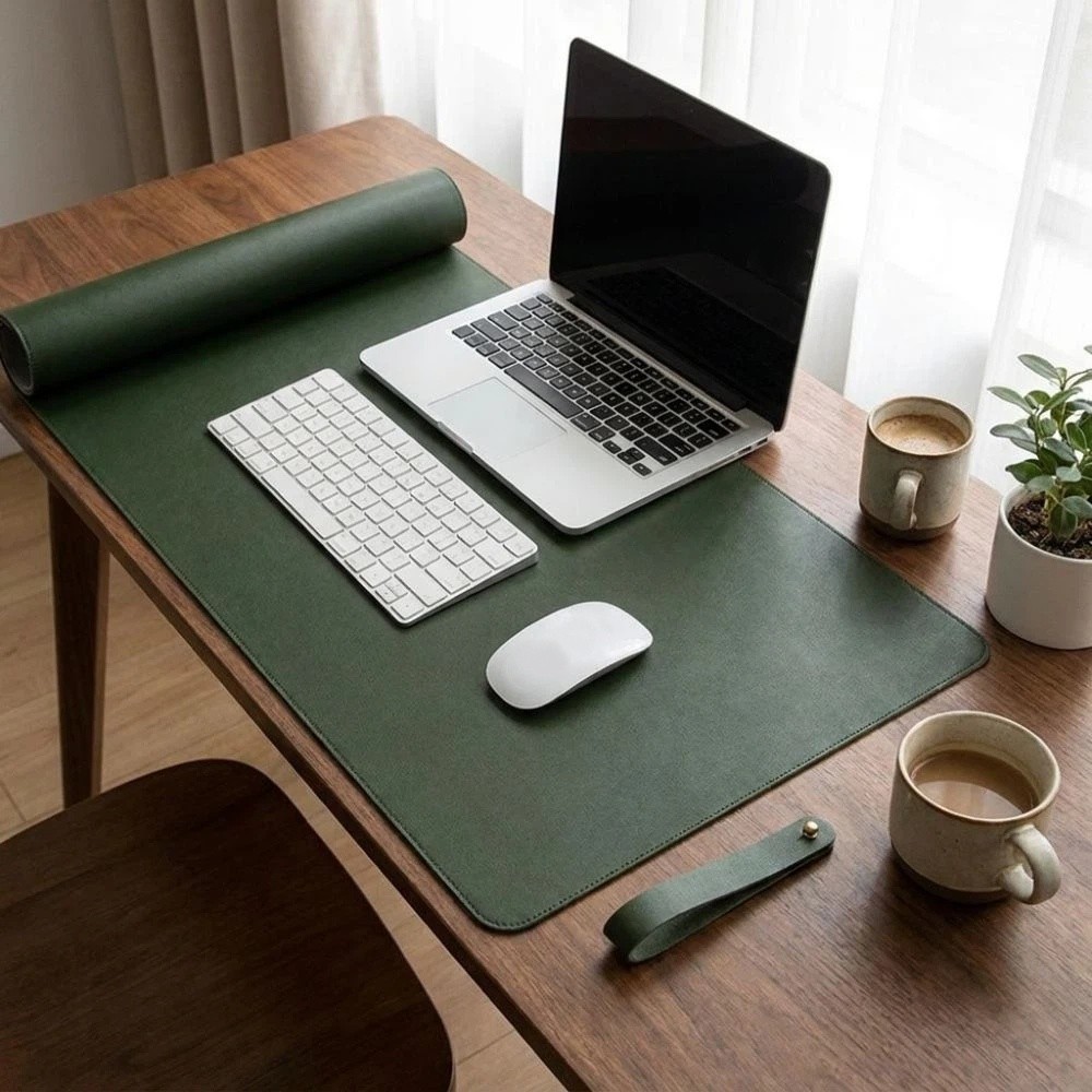 Tapis de bureau double face en - Leather Desk Pad avis et prix