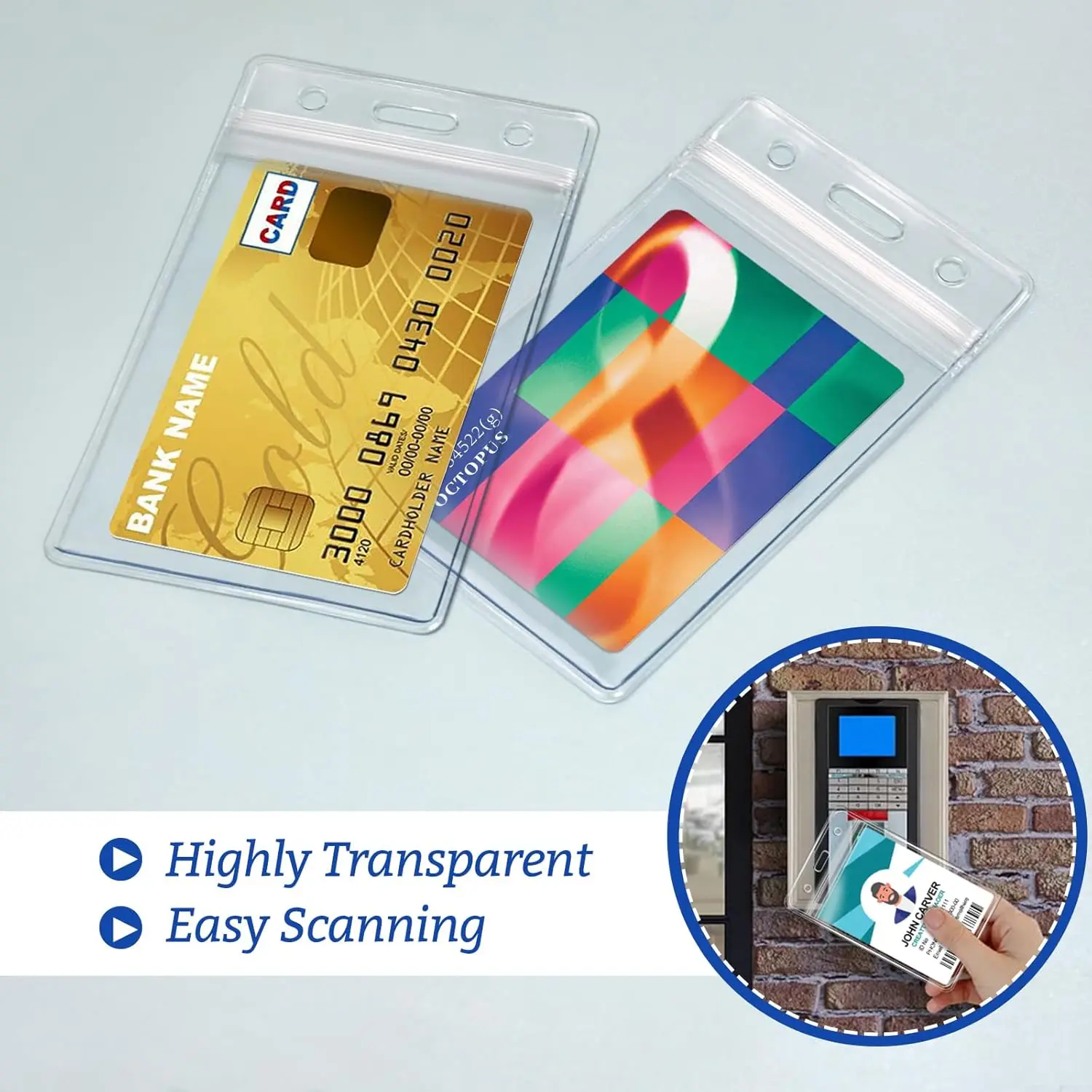 Porte-badge transparent pour n - Index Card Holder avis et prix