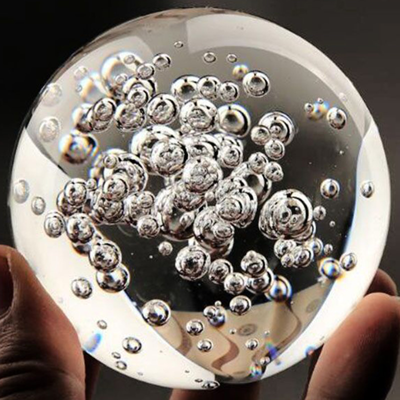 Boule de cristal à bulles tran - Paper Weight Crystal avis et prix