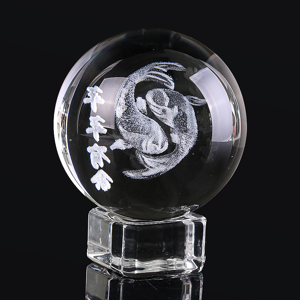 Boule de cristal gravée en 3D, - Paper Weight Crystal avis et prix