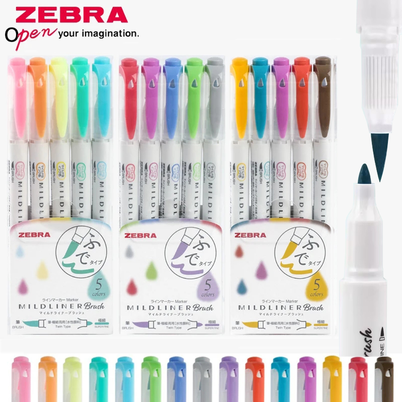 Ensemble de stylos surligneurs - Zebra Pen Mildliner avis et prix