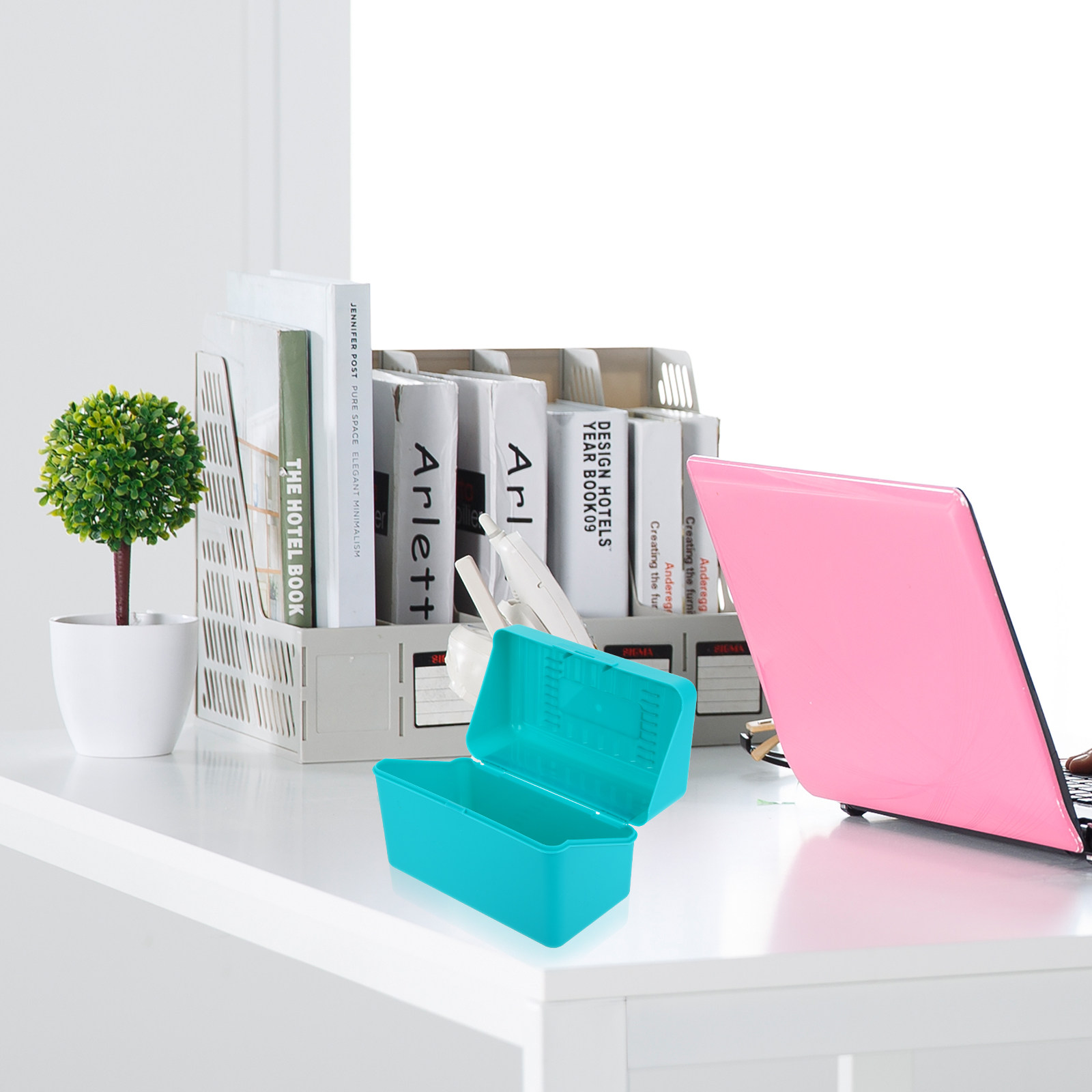 4 boîtes de rangement de burea - Index Card Holder avis et prix