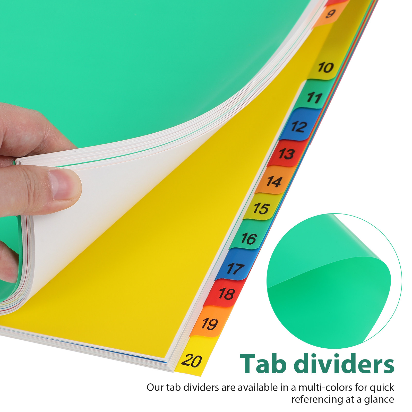 20 pages de séparateurs à ongl - Tab Divider A4 avis et prix