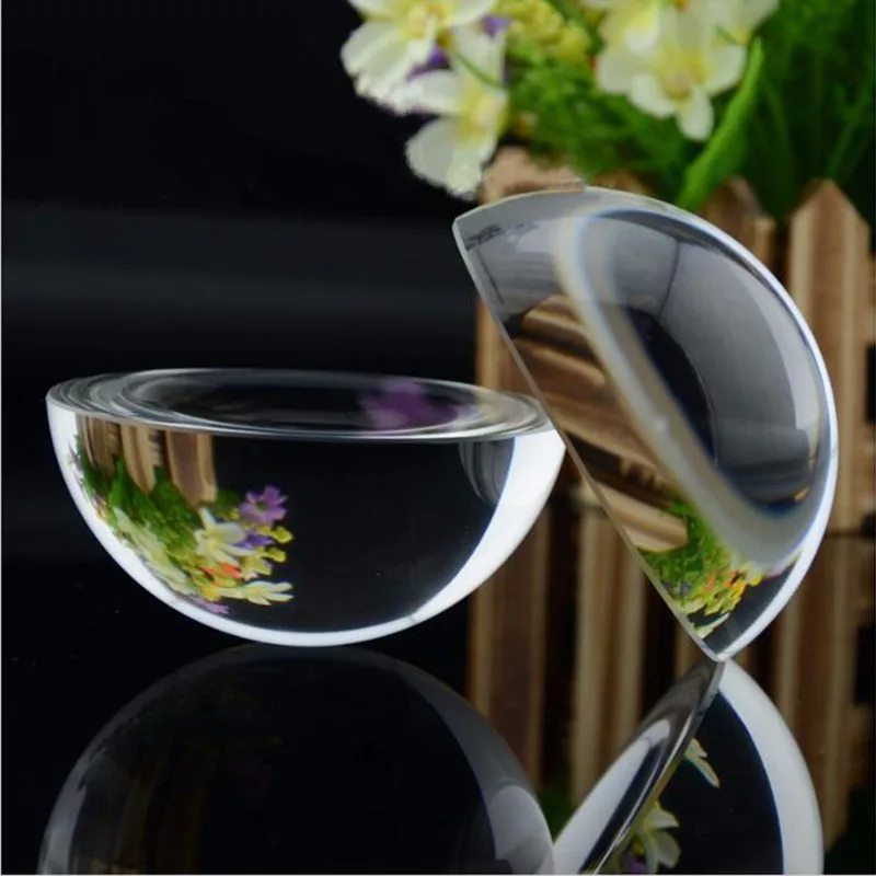 Demi-boule de verre hémisphéri - Paper Weight Crystal avis et prix